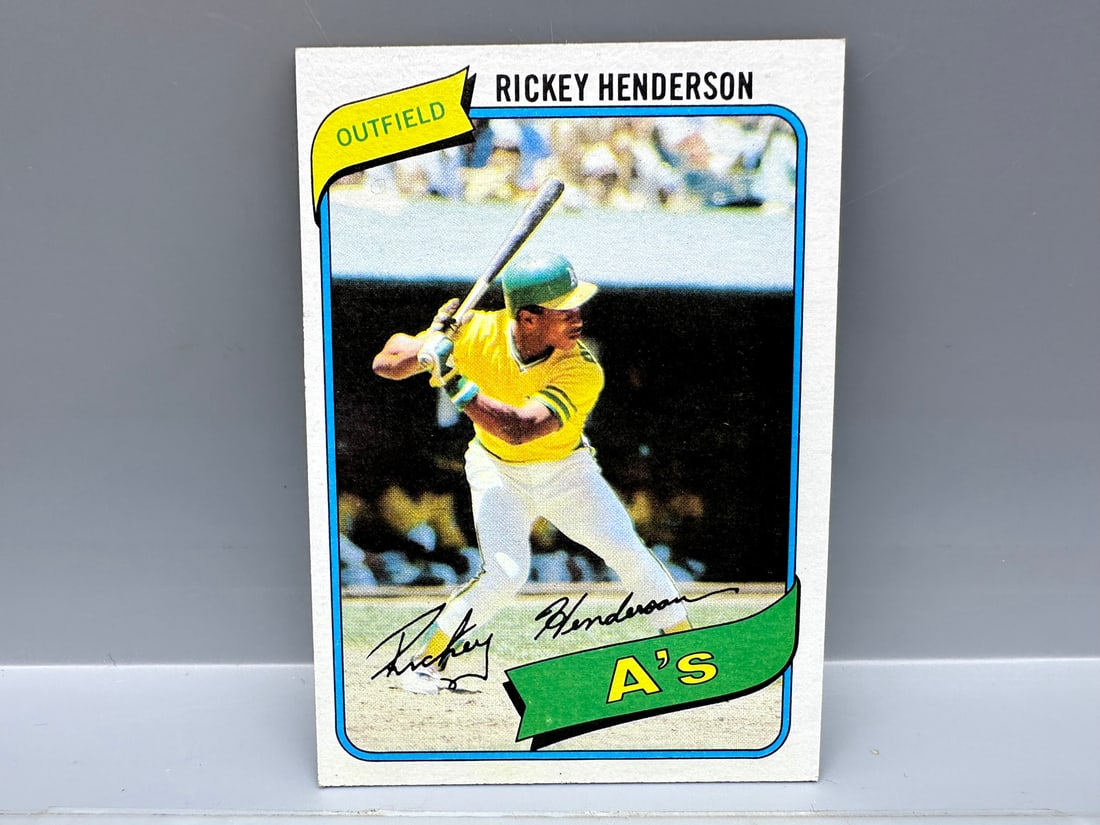 1980 Topps Rickey Henderson RC #482: 1980 Topps Rickey Henderson RC #482