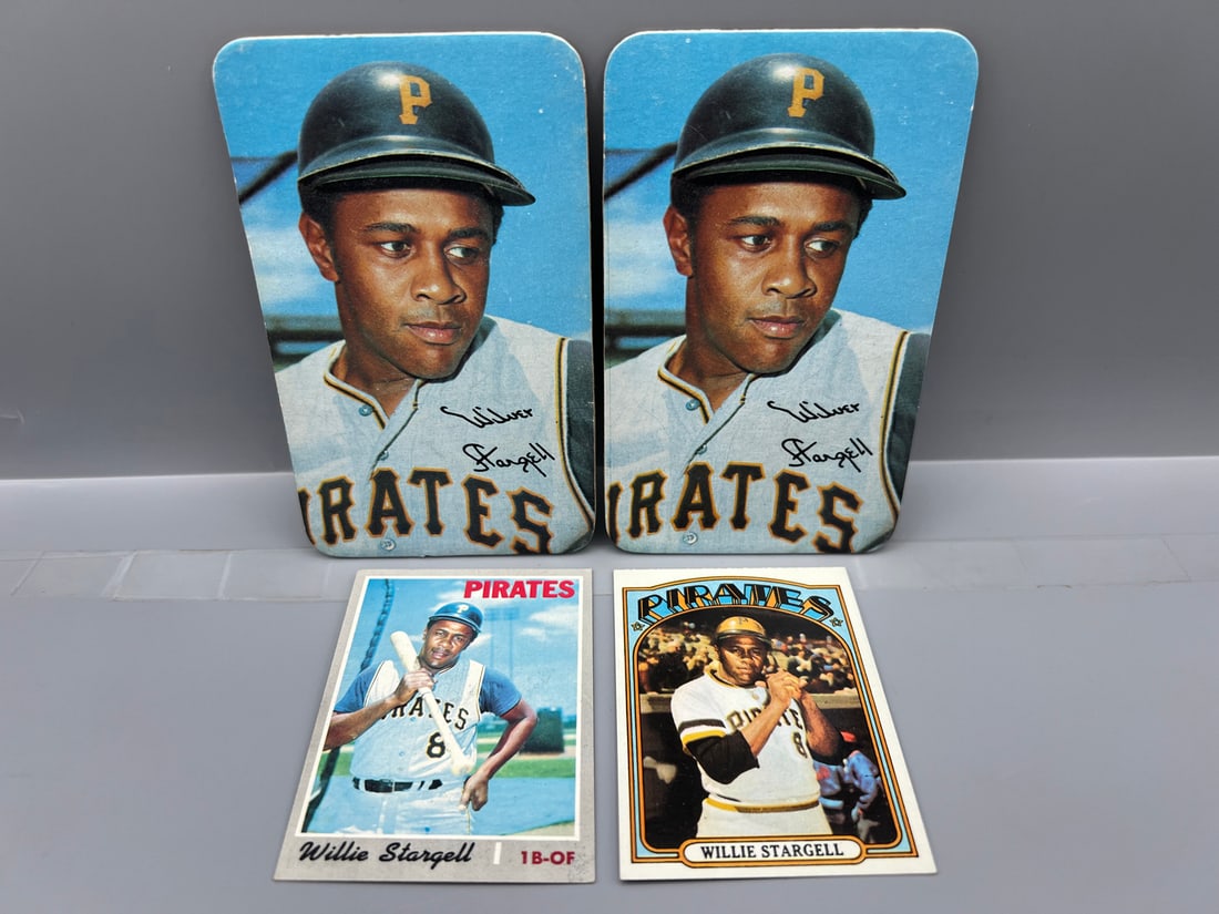 (Lot Of 4) - Willie Stargell - HOF - (1) 70T #470, (2) 1970 Topps Super #19, (1) 1972T #447 (1 of 2)