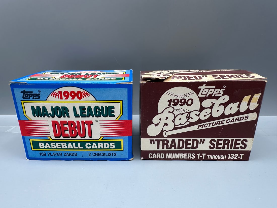 1990 Topps Major League Debut & Traded Baseball Box Sets - Frank Thomas, Dave Justice (1 of 5)