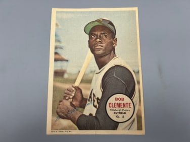 1967 Topps Pin-Ups Posters Roberto Clemente #11