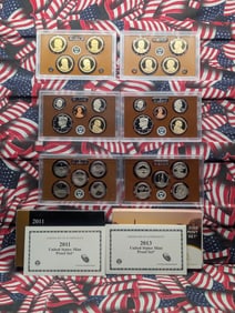 2011-S & 2013-S U.S. Mint Proof Sets in OGP (2 PCS)