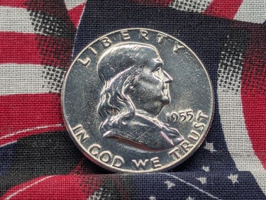 1955 PROOF Franklin Silver Half Dollar