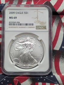 2009 American Silver Eagle - NGC MS69