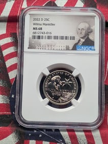 2022-D Wilma Mankiller Quarter - NGC MS68