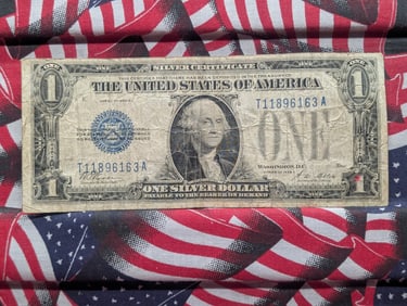 1928 A Series One Dollar Silver Certificate Funny Back