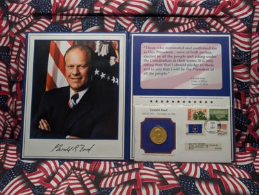 Gerald Ford Memorial Commemorative Collection - Including 24k *LAYERED* Medal