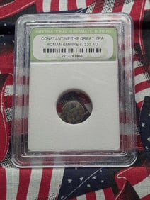 c. 330 AD Constantine the Great Era Roman Empire Coin - INB Cert.