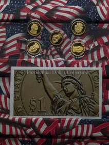 Presidential Dollar Collection in Gem Proof Condition All "S" Mint Marks