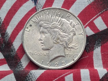1923 Peace Silver Dollar w/Whisker Jaw *ERROR*