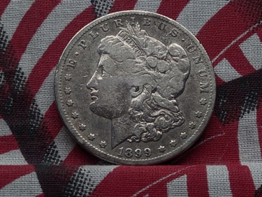 1899-O Morgan Silver Dollar w/ Micro-o