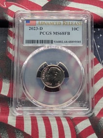 2023-D Roosevelt Dime - PCGS MS68 FB *Advanced Release*