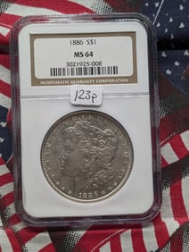 1886 Morgan Dollar NGC MS64