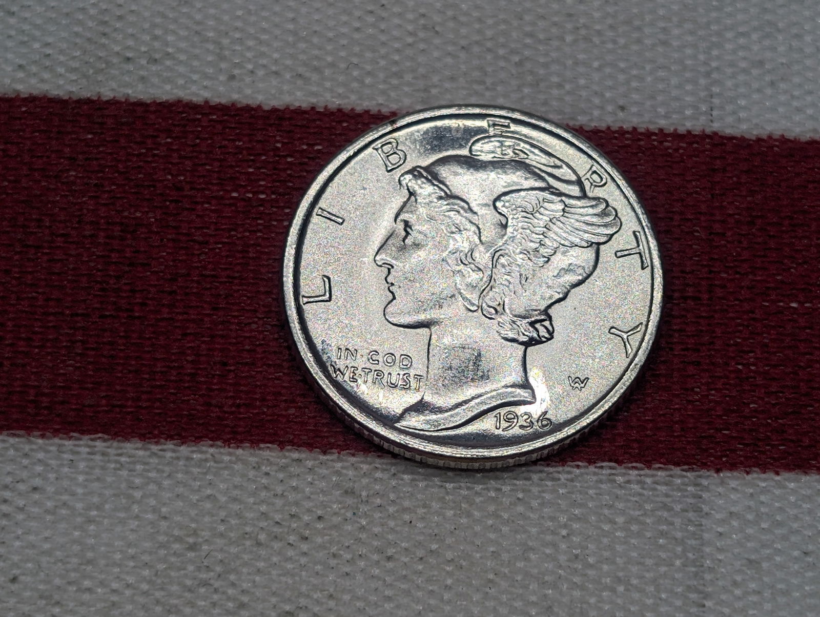 1936 Mercury Silver Dime *GEM BU* (1 of 2)