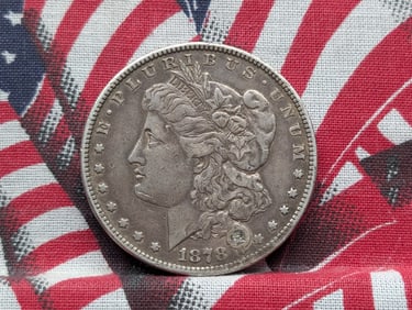 1878 Morgan $ 2nd Reverse XF Details Holed & Plugged