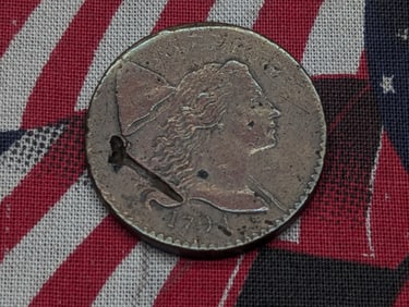 *XF DETAILS* 1794 Liberty Cap Large Cent w/Damage