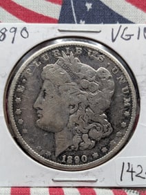 1890 Morgan Dollar VG/O