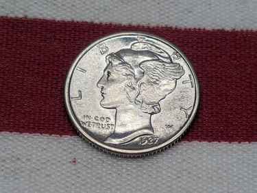 1937 FSB Mercury Silver Dime *GEM BU*