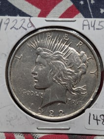 1922-D Peace $ AU53