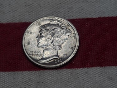 1916 Mercury Silver Dime *AU*