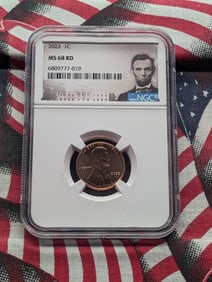 2022 Lincoln Shield Cent - NGC MS68 RD