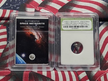 Authentic Campo del Cielo Argentina Meteor Shower & Meteorite Space Rock (2 PCS)