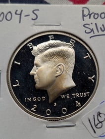 2004-S Kennedy Half Dollar Silver Proof Could go PR70