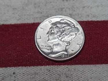 1945-D Mercury Silver Dime *BU*