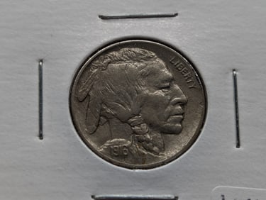 1916 Buffalo Nickel XF+ Very Nice Early Date