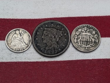 3 Various Vintage U.S. Coins
