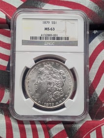 1879 Morgan Silver Dollar - NGC MS63