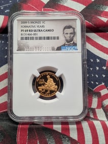 2009-S PROOF Lincoln Formative Years Cent - NGC PF69 RD ULTRA CAMEO