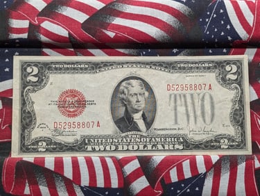 Series of 1928-F $2 Red Seal Nice Crisp Note