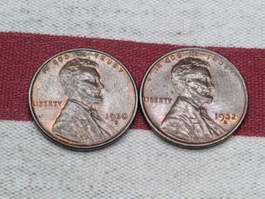 1930-D & 1932-D Lincoln Wheat Cents *Both AU/UNC* (2 PCS)