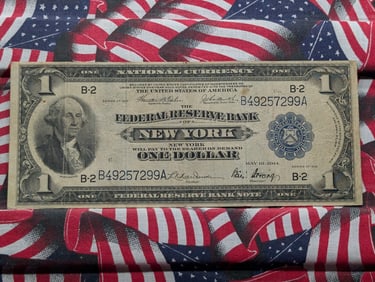 Series 1918 One Dollar National Currency FRB of New York B2