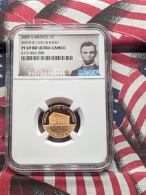 2009-S PROOF Lincoln Birth & Childhood Cent - NGC PF69 RD ULTRA CAMEO