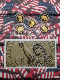 Presidential Dollar Collection in Gem Proof Condition All "S" Mint Marks