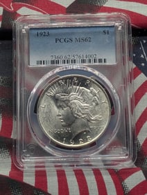 1923 Peace Silver Dollar - PCGS MS62