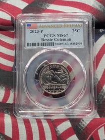2023-P Bessie Coleman Quarter - PCGS MS67 *Advanced Release*