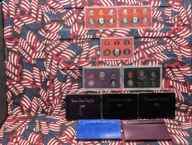 1980-S, 1981-S, 1982-S, 1983-S & 1984-S U.S. Mint Proof Sets in OGP (5 PCS)
