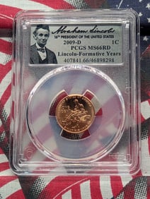 2009-D Lincoln Formative Years Cent - PCGS MS66 RD