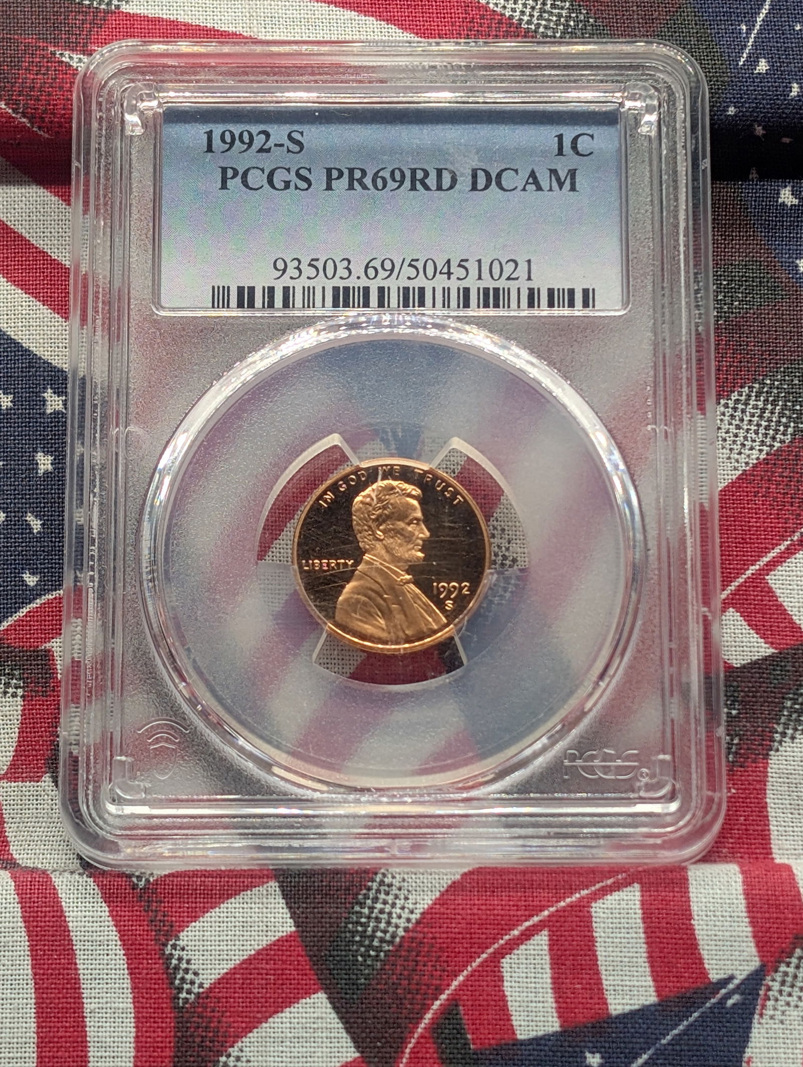 1992-S PROOF Lincoln Memorial Cent - PCGS PR69 RD DCAM (1 of 4)
