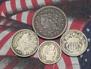 4 Various Vintage U.S. Coins