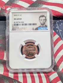 2022-D Lincoln Shield Cent - NGC MS68 RD