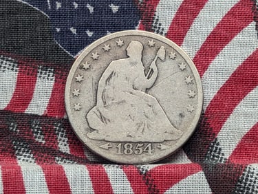 1854 w/ Arrows Seated Liberty Half Dollar *VG*