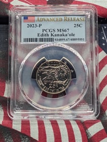 2023-P Edith Kanaka'ole Quarter - PCGS MS67 *Advanced Release*