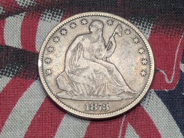 *VF* 1873 w/ No Arrows & Closed 3 Seated Liberty Half Dollar