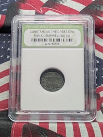 c. 330 AD Constantine the Great Era Roman Empire Coin - INB Cert.