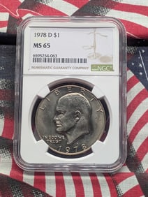 1978-D Eisenhower Dollar - NGC MS65