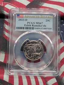 2023-D Edith Kanaka'ole Quarter - PCGS MS67 *Advanced Release*