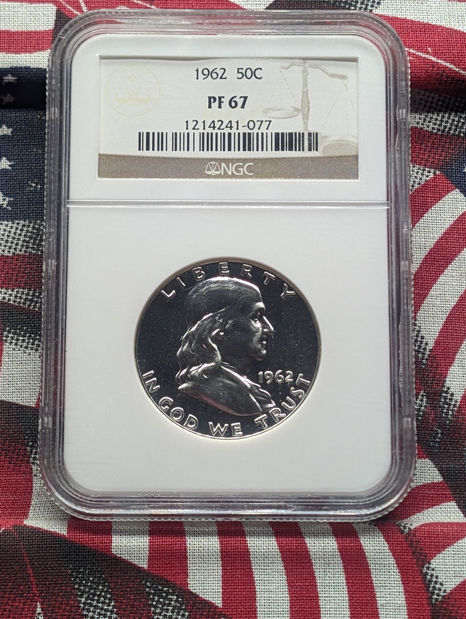1962 PROOF Franklin Silver Half Dollar - NGC PF67 (1 of 4)
